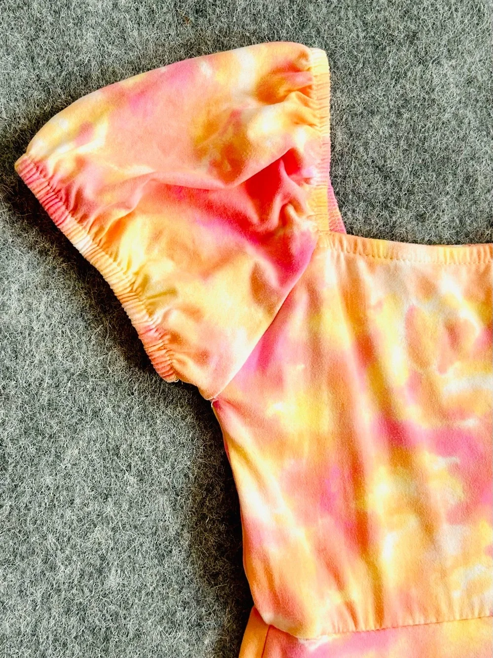 Girls' sz 10 years Tie-Dye Dress Bow